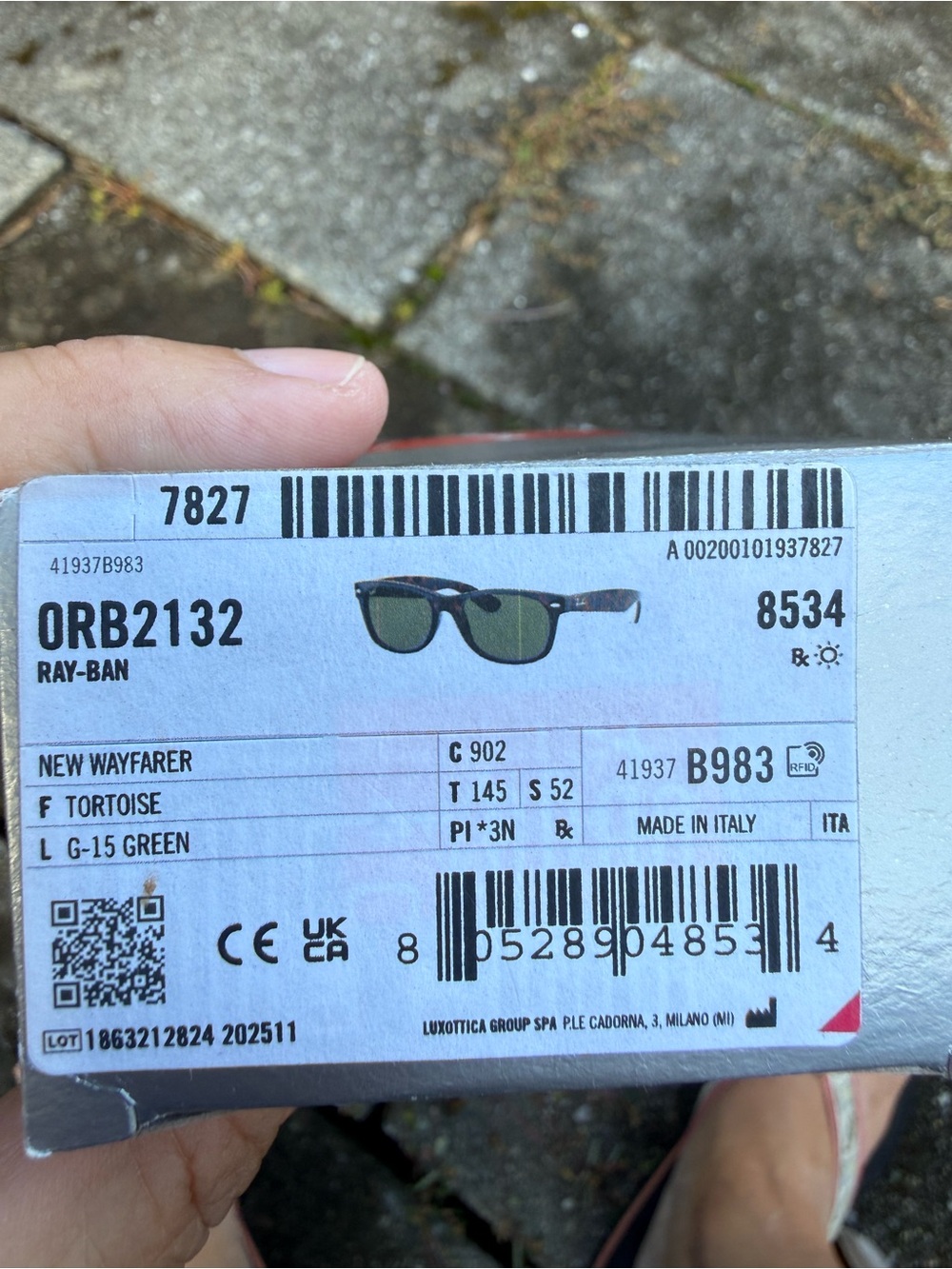 Ray-Ban Tortoise Frame Sunglasses with G-15 Green Lenses
